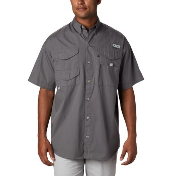 Columbia Overhemd Heren, PFG Bonehead Short Sleeve Grijs, 27XMNHQUV